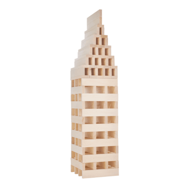 Structure made out of wooden building planks