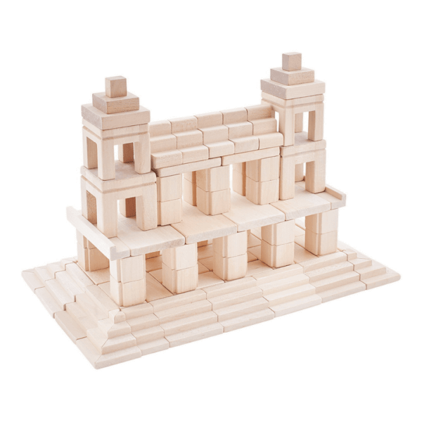Mystical Temple made with building blocks Maya Civilization