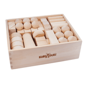 Wooden Storage Box with blocks
