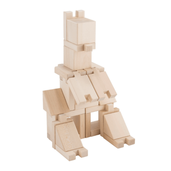 Squirrel constructed from Handmade wooden building blocks - Smarty